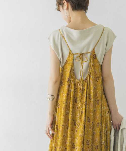URBAN RESEARCH（アーバンリサーチ）の「Ryシフォンフラワーキャミワンピース（ワンピース・レディース・ネイビー/レッド系その他/イエロー・FREE）」の19枚目の写真