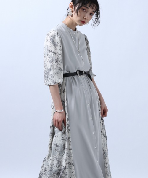 HARE（ハレ）の「ガラキリカエワンピース(HARE)（ワンピース・レディース・ブラック/グレー・FREE）」の9枚目の写真