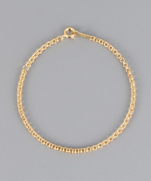 PAS TIERRA（パティエラ）の「【Chaine】ダブルラウンドチェーンブレスレット（ブレスレット・レディース・シルバー/イエローゴールド・FREE）」の2枚目の写真