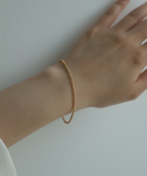 PAS TIERRA（パティエラ）の「【Chaine】ダブルラウンドチェーンブレスレット（ブレスレット・レディース・シルバー/イエローゴールド・FREE）」の9枚目の写真