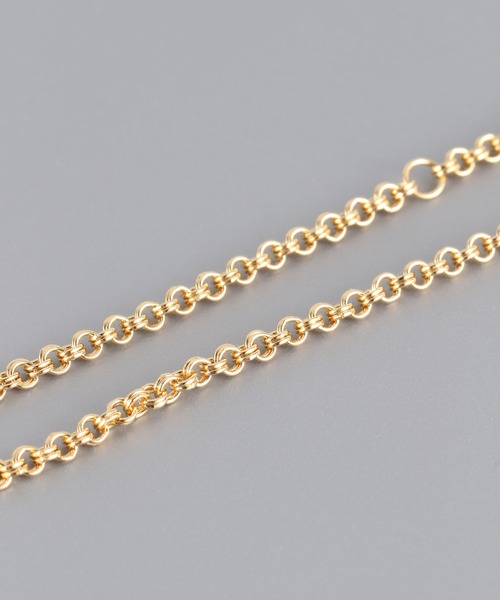 PAS TIERRA（パティエラ）の「【Chaine】ダブルラウンドチェーンブレスレット（ブレスレット・レディース・シルバー/イエローゴールド・FREE）」の6枚目の写真