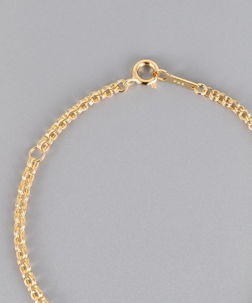 PAS TIERRA（パティエラ）の「【Chaine】ダブルラウンドチェーンブレスレット（ブレスレット・レディース・シルバー/イエローゴールド・FREE）」の5枚目の写真
