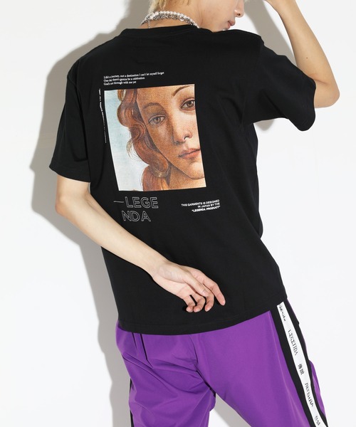 LEGENDA（レジェンダ）の「レジェンダ Venus Tシャツ / LEGENDA Venus T-Shirt（Tシャツ/カットソー・レディース・ホワイト/ブラック/ベージュ/サックスブルー・FREE）」の3枚目の写真