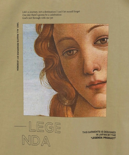 LEGENDA（レジェンダ）の「レジェンダ Venus Tシャツ / LEGENDA Venus T-Shirt（Tシャツ/カットソー・レディース・ホワイト/ブラック/ベージュ/サックスブルー・FREE）」の13枚目の写真