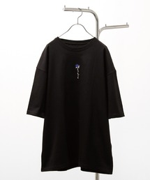 【ZIP FIVE】オーバーサイズ 薔薇刺繍半そでTシャツ