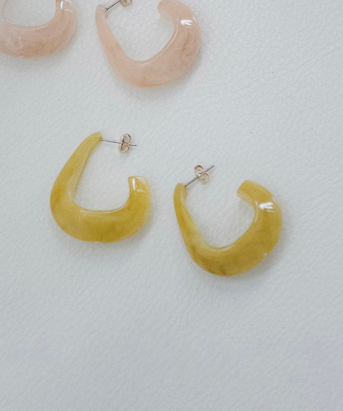 FREE'S MART(フリーズマート)の「ペールカラーピアス(ピアス(両耳用)・レディース・ピンク/ライトグリーン・フリ-)」の1枚目の写真