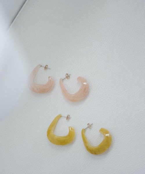 FREE'S MART(フリーズマート)の「ペールカラーピアス(ピアス(両耳用)・レディース・ピンク/ライトグリーン・フリ-)」の5枚目の写真