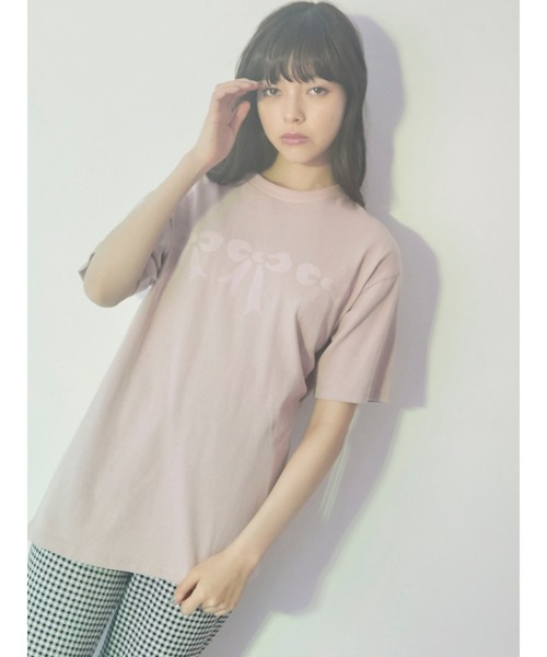 merry jenny（メリージェニー）の「フロッキーリボンTシャツ（Tシャツ/カットソー・レディース・ブラック/オフホワイト/ピンク・FREE）」の22枚目の写真