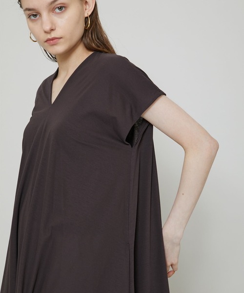 ATON(エイトン)】DRAPED DRESS/ドレープドレス OPAGIM0402