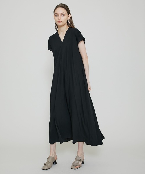 安価 ATON(エイトン)】DRAPED OPAGIM0402 DRESS/ドレープドレス ワンピース