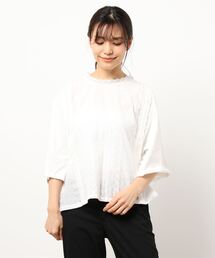Samansa Mos2 | オーバーレース切替カットソー(Tシャツ/カットソー)