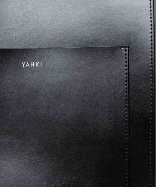 YAHKI（ヤーキ）の「【 YAHKI / ヤーキ 】 W FACE LEATHER TOTE / SHOLDER BAG 2wayレザーバッグ（トートバッグ・レディース・ブラック/ベージュ/オレンジ・FREE）」の4枚目の写真