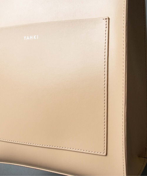 YAHKI（ヤーキ）の「【 YAHKI / ヤーキ 】 W FACE LEATHER TOTE / SHOLDER BAG 2wayレザーバッグ（トートバッグ・レディース・ブラック/ベージュ/オレンジ・FREE）」の19枚目の写真