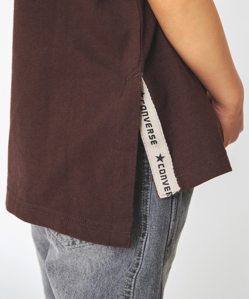 CONVERSE(コンバース)の「【CONVERSE/コンバース】フード付き半袖Tシャツ(Tシャツ/カットソー・キッズ・ネイビー/ブラウン・110cm/100cm/120cm/130cm/140cm)」の17枚目の写真