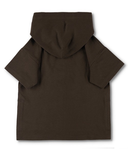 CONVERSE(コンバース)の「【CONVERSE/コンバース】フード付き半袖Tシャツ(Tシャツ/カットソー・キッズ・ネイビー/ブラウン・110cm/100cm/120cm/130cm/140cm)」の11枚目の写真