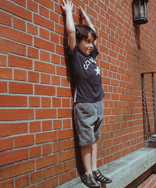 CONVERSE(コンバース)の「【CONVERSE/コンバース】フード付き半袖Tシャツ(Tシャツ/カットソー・キッズ・ネイビー/ブラウン・110cm/100cm/120cm/130cm/140cm)」の8枚目の写真