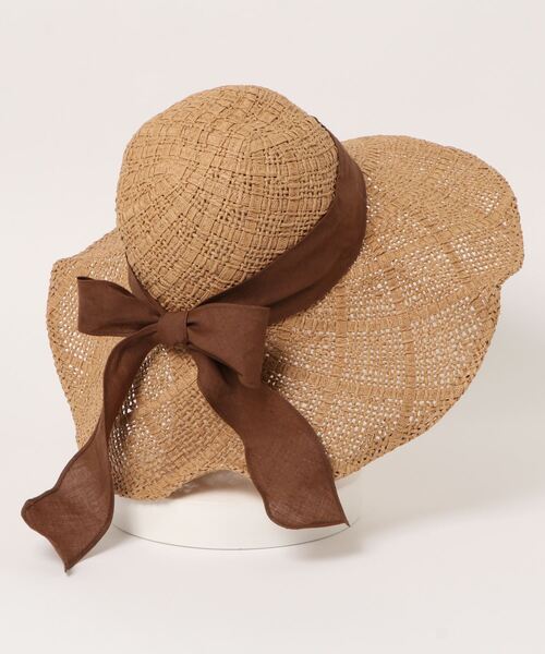 Amiur（エミレ）の「lady like straw hat（ハット・レディース・ベージュ/ブラウン・FREE）」の17枚目の写真