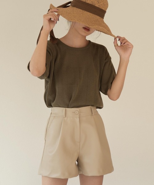 Amiur（エミレ）の「lady like straw hat（ハット・レディース・ベージュ/ブラウン・FREE）」の12枚目の写真