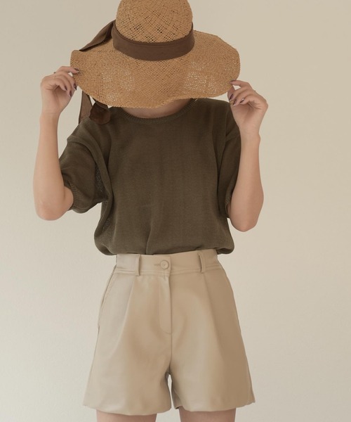 Amiur（エミレ）の「lady like straw hat（ハット・レディース・ベージュ/ブラウン・FREE）」の13枚目の写真