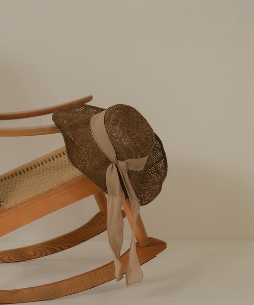 Amiur（エミレ）の「lady like straw hat（ハット・レディース・ベージュ/ブラウン・FREE）」の16枚目の写真