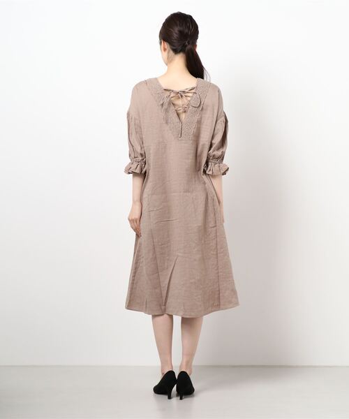 セール】◎バックレースワンピース（ワンピース）｜Samansa Mos2