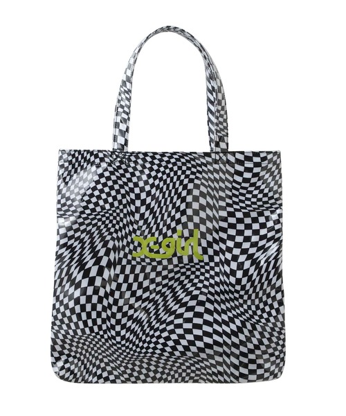 X-girl（エックスガール）の「MILLS LOGO TOTE BAG（トートバッグ・レディース・ブラック/ホワイト/マルチ・ONE SIZE）」の16枚目の写真
