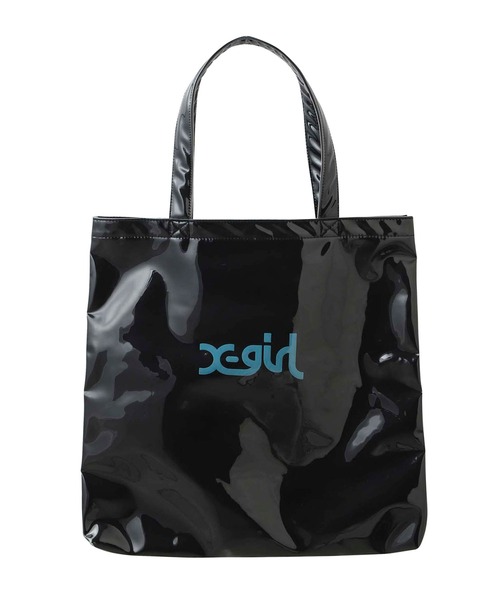 X-girl（エックスガール）の「MILLS LOGO TOTE BAG（トートバッグ・レディース・ブラック/ホワイト/マルチ・ONE SIZE）」の17枚目の写真