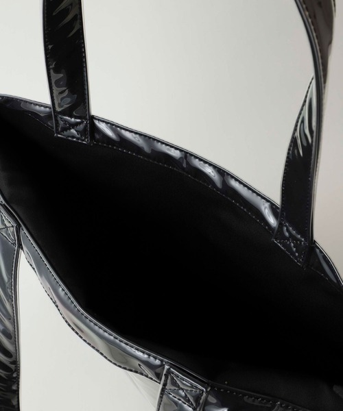 X-girl（エックスガール）の「MILLS LOGO TOTE BAG（トートバッグ・レディース・ブラック/ホワイト/マルチ・ONE SIZE）」の11枚目の写真