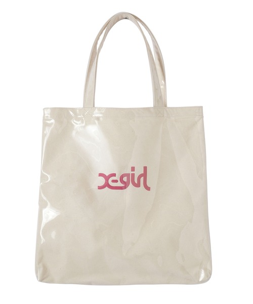 X-girl（エックスガール）の「MILLS LOGO TOTE BAG（トートバッグ・レディース・ブラック/ホワイト/マルチ・ONE SIZE）」の15枚目の写真