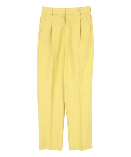 titivate（ティティベイト）の「ｾﾝﾀｰﾌﾟﾚｽ麻混ﾃｰﾊﾟｰﾄﾞﾊﾟﾝﾂ（その他パンツ・レディース・イエロー/ネイビー/ライトベージュ/レッド・S/L/M）」の17枚目の写真