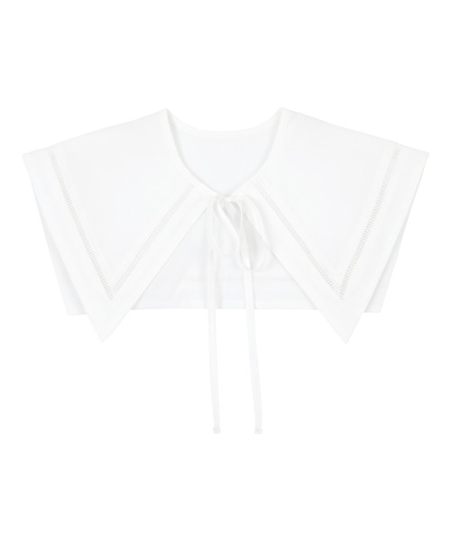 titivate（ティティベイト）の「レースデザインビッグセーラーカラー/付け襟（付け襟・レディース・ホワイト/ブラック・F）」の3枚目の写真