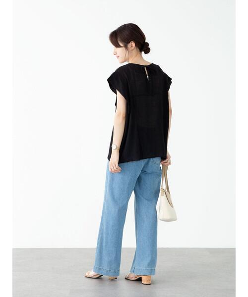 ELENCARE DUE(エレンカーレデュエ)の「・ELENCARE DUE ヨウリュウフレンチブラウス*(シャツ/ブラウス・レディース・ブラック/ブルー/ピンク/オフホワイト・FREE)」の20枚目の写真