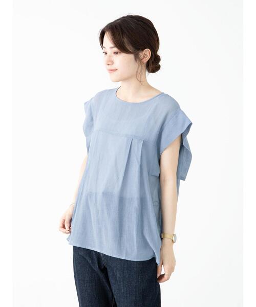 ELENCARE DUE(エレンカーレデュエ)の「・ELENCARE DUE ヨウリュウフレンチブラウス*(シャツ/ブラウス・レディース・ブラック/ブルー/ピンク/オフホワイト・FREE)」の14枚目の写真