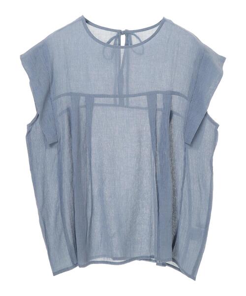 ELENCARE DUE(エレンカーレデュエ)の「・ELENCARE DUE ヨウリュウフレンチブラウス*(シャツ/ブラウス・レディース・ブラック/ブルー/ピンク/オフホワイト・FREE)」の5枚目の写真