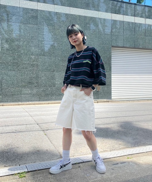 WHO'S WHO gallery(フーズフーギャラリー)の「【KOOKY'N/クーキー】ボーダーTEE(Tシャツ/カットソー・メンズ・ブラック/グリーン/ブラウン/ネイビー/アッシュグレー・FREE)」の10枚目の写真