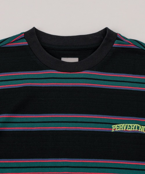 WHO'S WHO gallery(フーズフーギャラリー)の「【KOOKY'N/クーキー】ボーダーTEE(Tシャツ/カットソー・メンズ・ブラック/グリーン/ブラウン/ネイビー/アッシュグレー・FREE)」の18枚目の写真