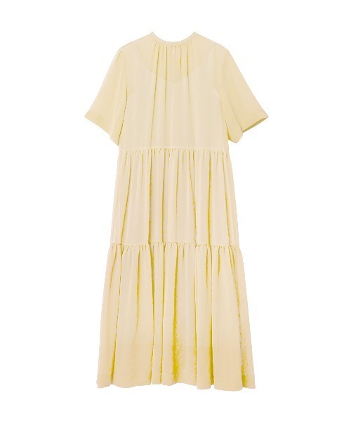 LE CIEL BLEU(ルシェルブルー)の「Chiffon Volume Dress(ワンピース・レディース・ブルー/グリーン/アイボリー・36)」の14枚目の写真