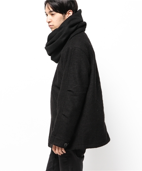 Lui's(ルイス)の「Lui's ドロップショルダーウールモッズコート(その他アウター・メンズ・ブラック/チャコールグレー・FREE)」の13枚目の写真