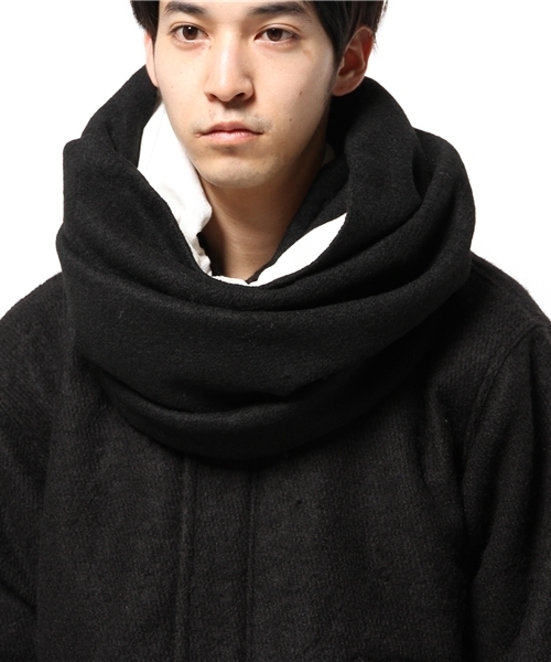 Lui's(ルイス)の「Lui's ドロップショルダーウールモッズコート(その他アウター・メンズ・ブラック/チャコールグレー・FREE)」の4枚目の写真