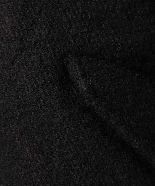 Lui's(ルイス)の「Lui's ドロップショルダーウールモッズコート(その他アウター・メンズ・ブラック/チャコールグレー・FREE)」の9枚目の写真