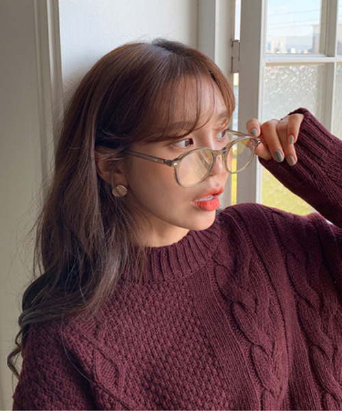 c.u.l（シーユーエル）の「【c.u.l】ユニセックス ボストン クリアレンズメガネ 伊達メガネ cula257（メガネ・レディース・ブラック/グレー/クリア・FREE）」の6枚目の写真