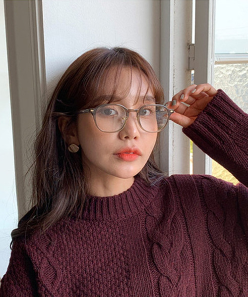 c.u.l（シーユーエル）の「【c.u.l】ユニセックス ボストン クリアレンズメガネ 伊達メガネ cula257（メガネ・レディース・ブラック/グレー/クリア・FREE）」の4枚目の写真