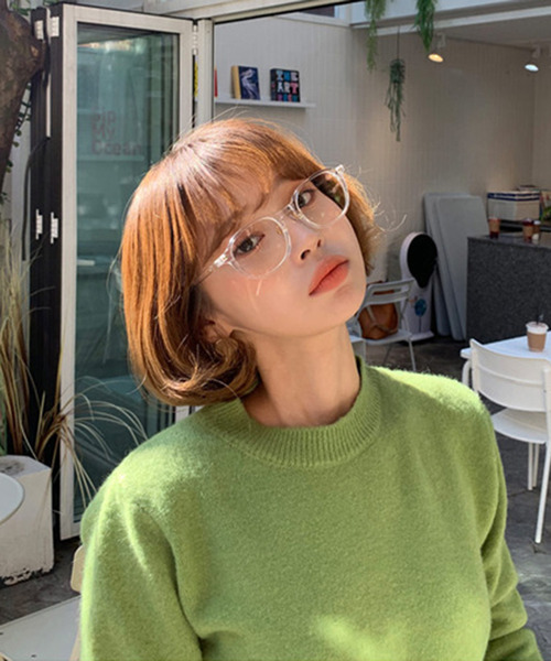 c.u.l（シーユーエル）の「【c.u.l】ユニセックス ボストン クリアレンズメガネ 伊達メガネ cula257（メガネ・レディース・ブラック/グレー/クリア・FREE）」の9枚目の写真