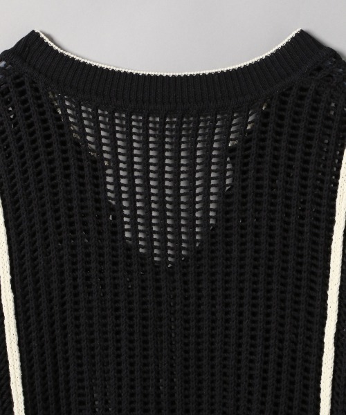 JEANASIS（ジーナシス）の「バイカラーメッシュ2WAYプルオーバー/956642（ニット/セーター・レディース・ブラック/ベージュ/ブルー・FREE）」の13枚目の写真