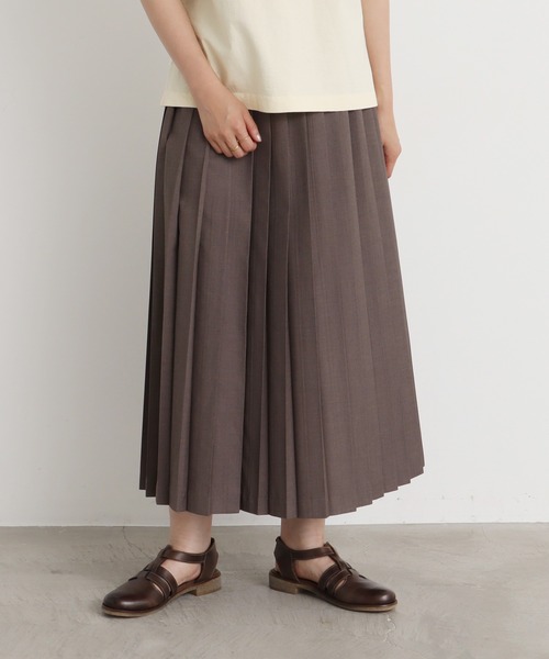 aimer le mieux（エメルミュー）の「△aimer　T/Rプリーツスカート（スカート・レディース・ブラック/ブラウン/グレー・FREE）」の3枚目の写真