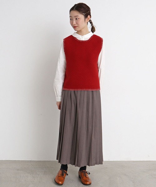 aimer le mieux（エメルミュー）の「△aimer　T/Rプリーツスカート（スカート・レディース・ブラック/ブラウン/グレー・FREE）」の11枚目の写真