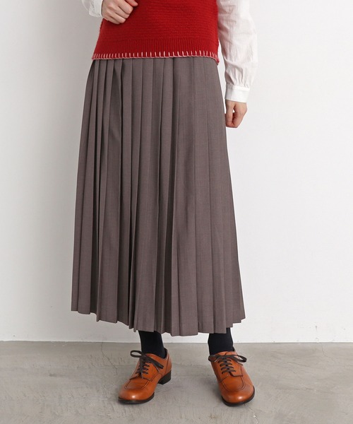 aimer le mieux（エメルミュー）の「△aimer　T/Rプリーツスカート（スカート・レディース・ブラック/ブラウン/グレー・FREE）」の10枚目の写真