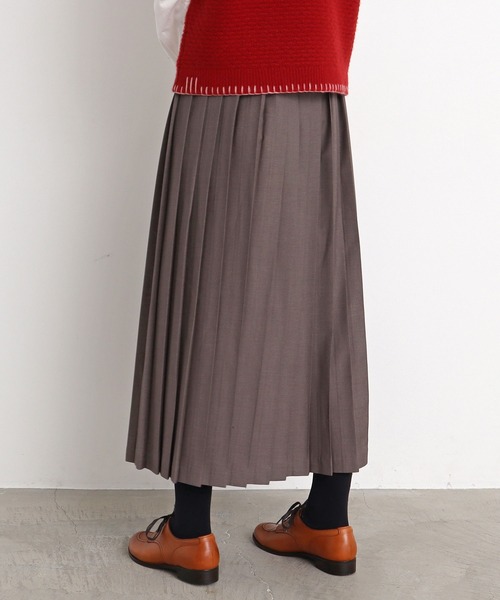 aimer le mieux（エメルミュー）の「△aimer　T/Rプリーツスカート（スカート・レディース・ブラック/ブラウン/グレー・FREE）」の7枚目の写真