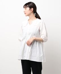 ehka sopo | レース衿チュニックブラウス(シャツ/ブラウス)