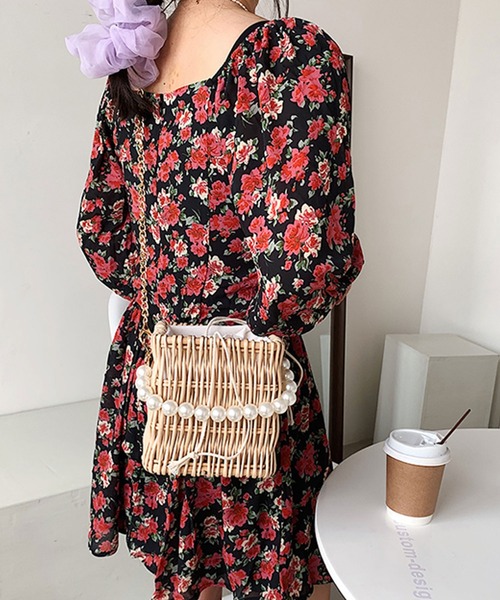 shopnikoniko（ショップニコニコ）の「パールハンドル バケツかごバッグ（かごバッグ・レディース・A/B/C・フリー）」の17枚目の写真